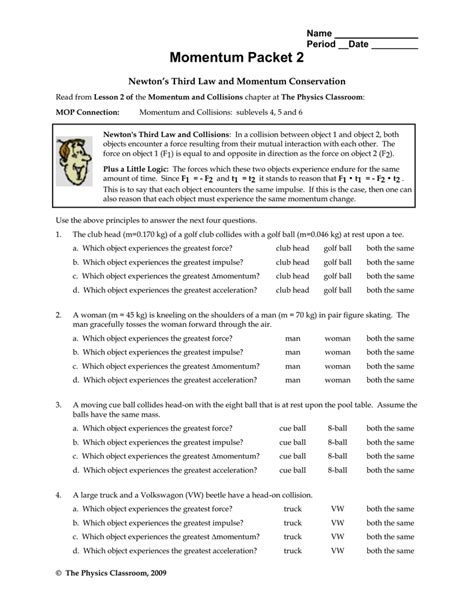 physics classroom momentum collisions answers Kindle Editon