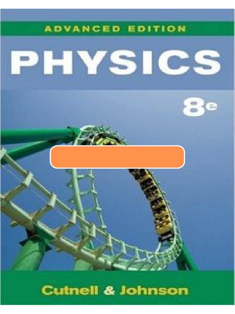 physics cutnell and johnson 8th edition PDF