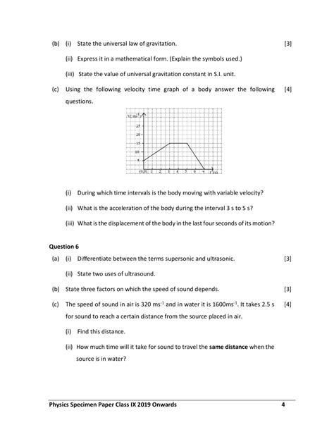 physics igcse class 9 past papers PDF