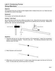 physics lab 4 combining forces answers Reader