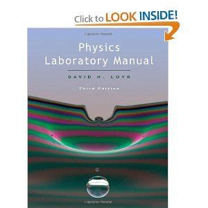 physics lab manual answers david h loyd Epub