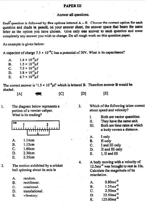 physics objectives and essay questions 2014 Epub