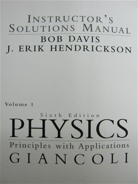 physics principles with applications sixth edition solutions manual Epub