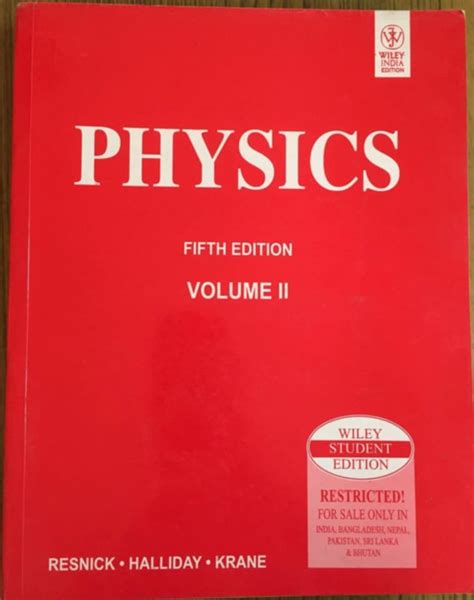 physics volume 2 halliday resnick krane solutions PDF