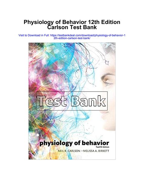 physiology of behavior 12th edition Doc