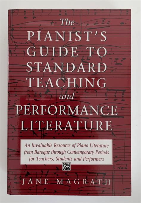 pianists guide to standard teaching and performance literature Reader