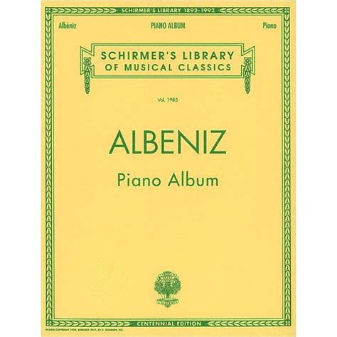piano album piano solo schirmers library of musical classics Doc