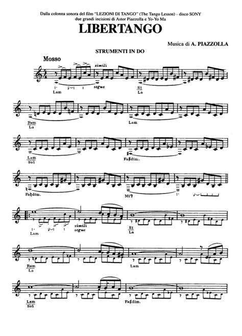 piazzolla libertango sheet music flute PDF
