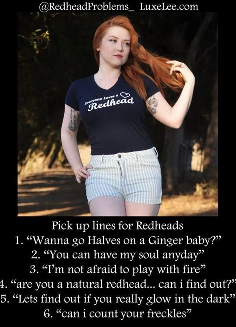 pickup lines for redheads