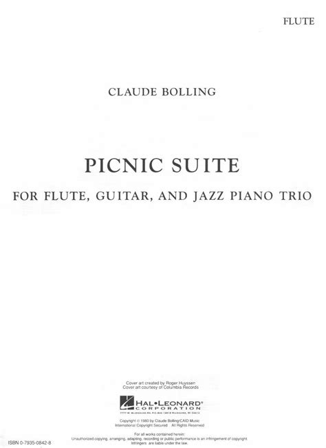 picnic suite for flute guitar and jazz piano trio Reader