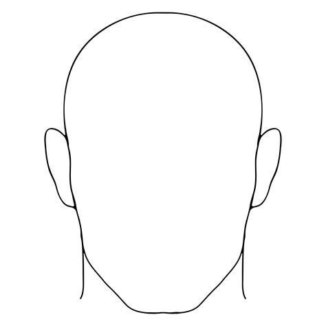 picture of a blank face