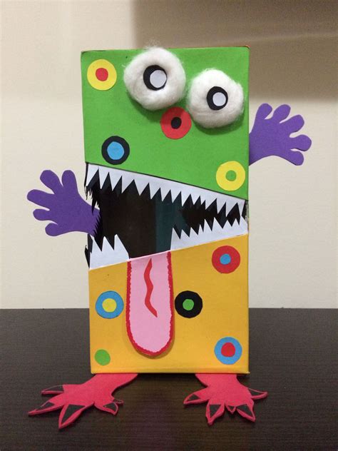 picture of a monster made from a box