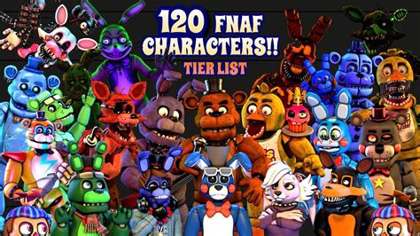 pictures of characters from five nights at freddy's