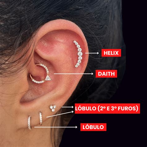 piercings na orelha