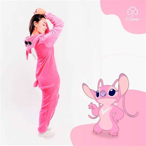 pijama stitch rosa