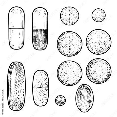 pill drawings