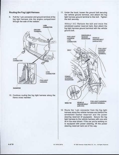 pilot fog light wiring PDF