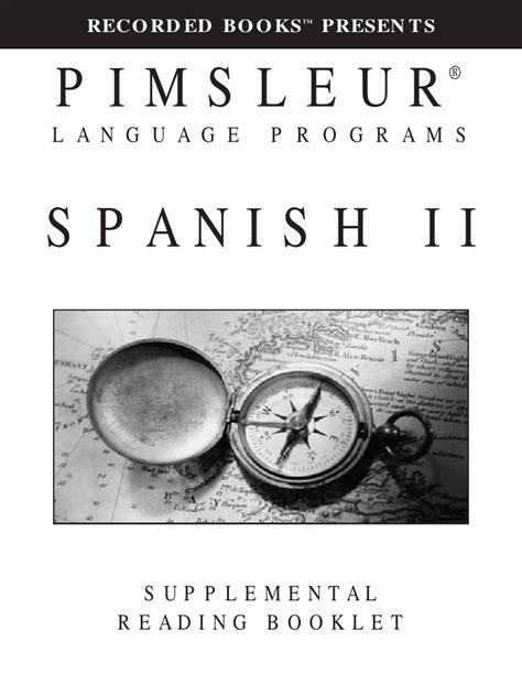 pimsleur spanish booklet pdf Epub