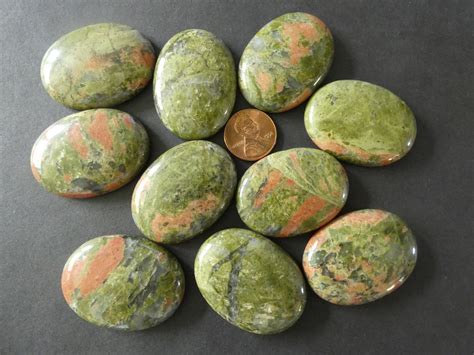 pink and green stone