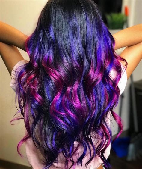 pink and purple hair