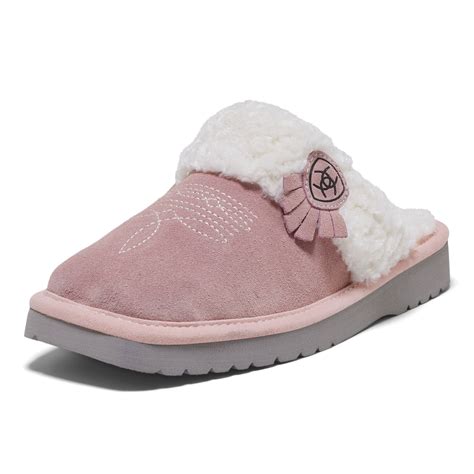 pink ariat slippers