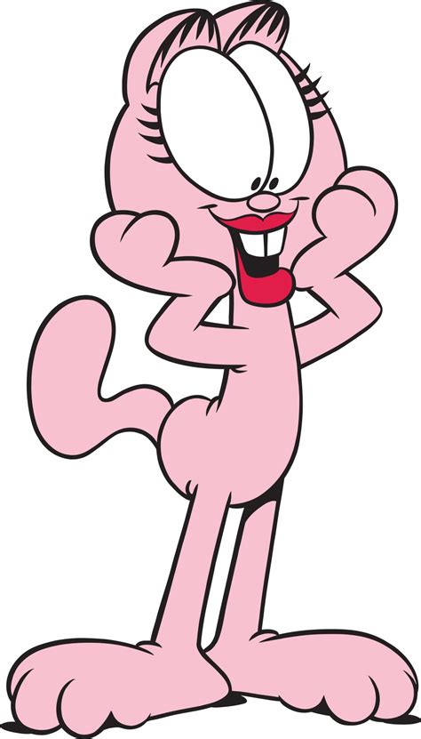 pink cat in garfield