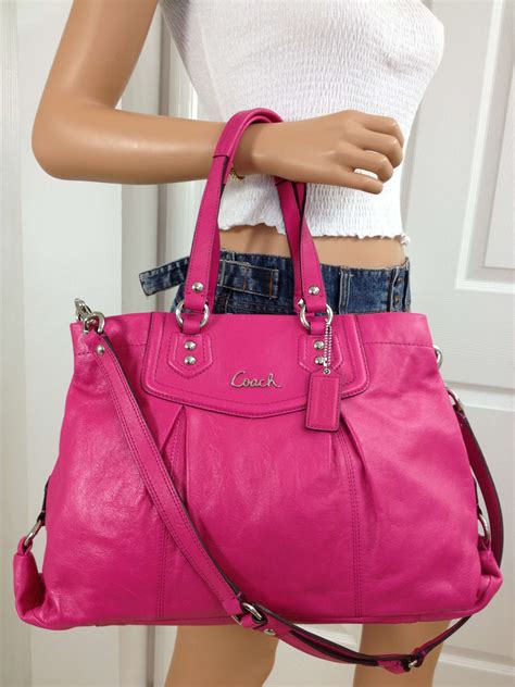 pink purse coach