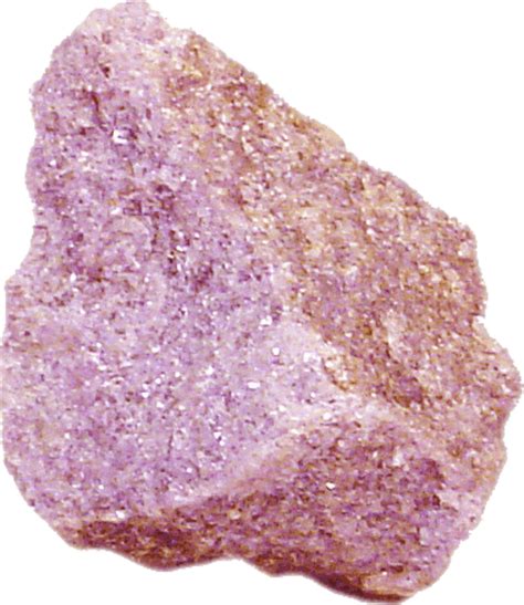 pink rock with crystals