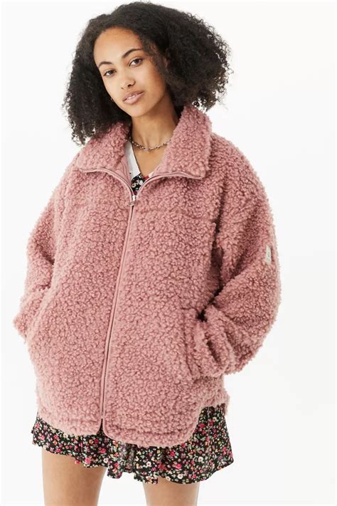 pink sherpa jacket