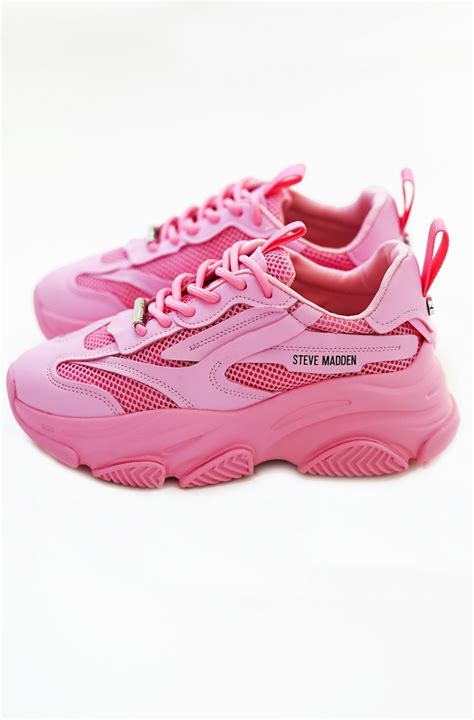 pink steve madden sneakers