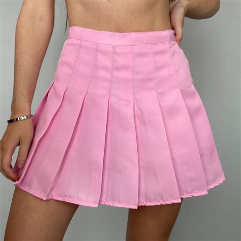 pink tennis skirt