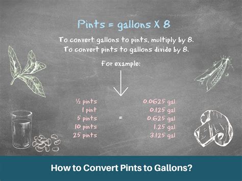 pints converted to gallons