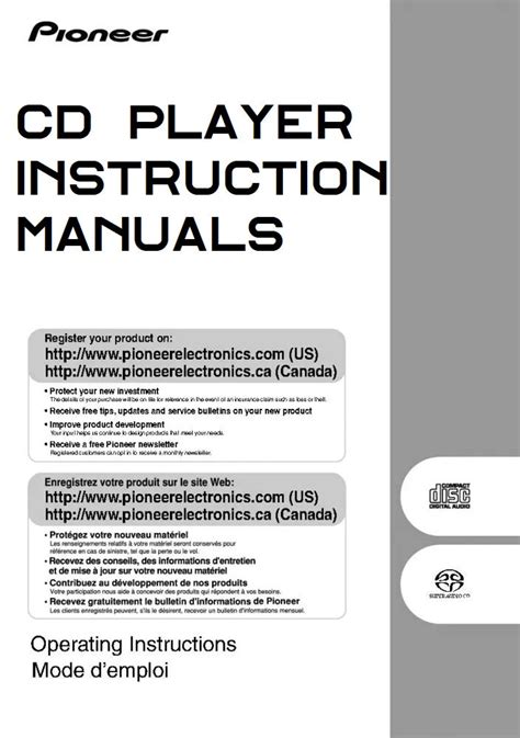 pioneer cd player manuals PDF