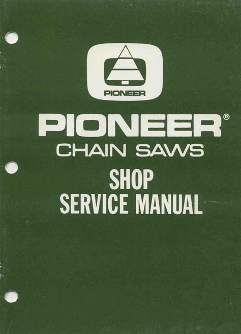 pioneer chainsaw user guide PDF