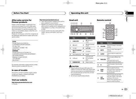 pioneer deh 73bt manual PDF