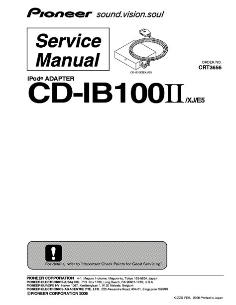 pioneer ipod adapter cd ib100ii manual Reader