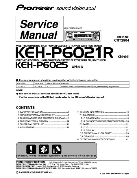 pioneer keh p6025 manual Reader