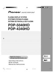 pioneer pdp r04u manual PDF