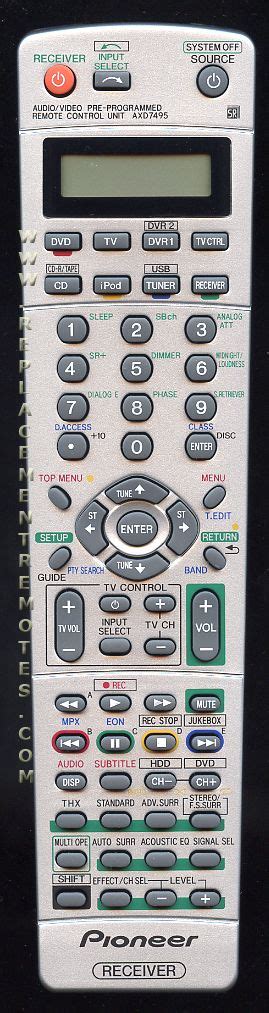 pioneer receiver remote manual Epub