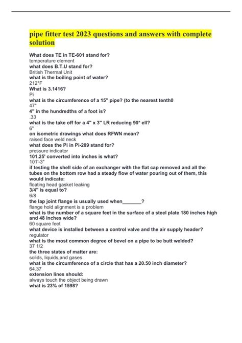 pipefitter practice test Reader