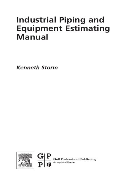 piping estimation manual pdf Doc