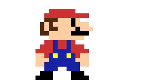 pixelated mario