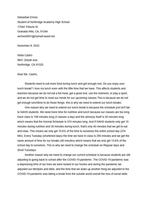 pizza lunch persuasive letter grade 4 PDF