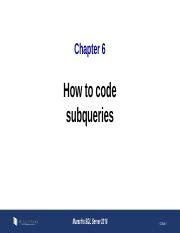 pl sql chapter 6 how to code subqueries murach Kindle Editon