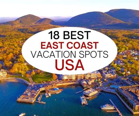 places to vacation on the east coast