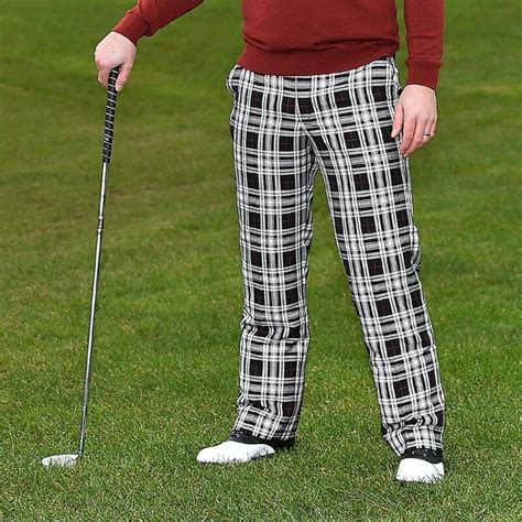 plaid pants golf