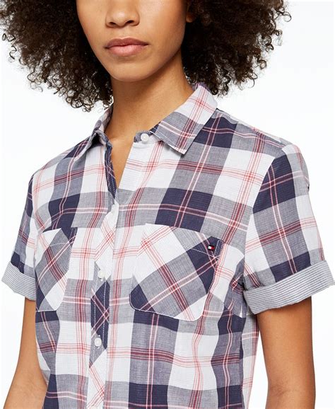 plaid shirt tommy hilfiger