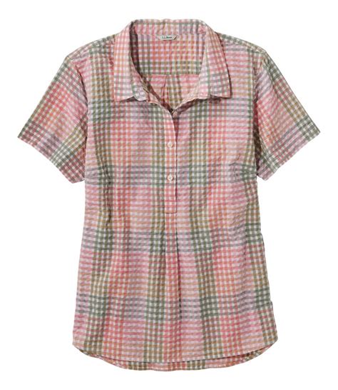 plaid shirt women's short sleeve