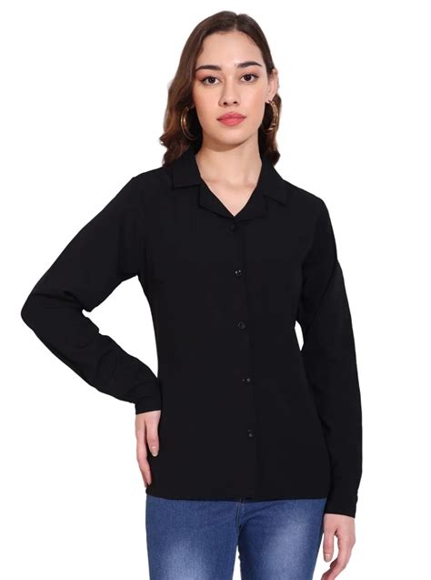 plain black shirt ladies