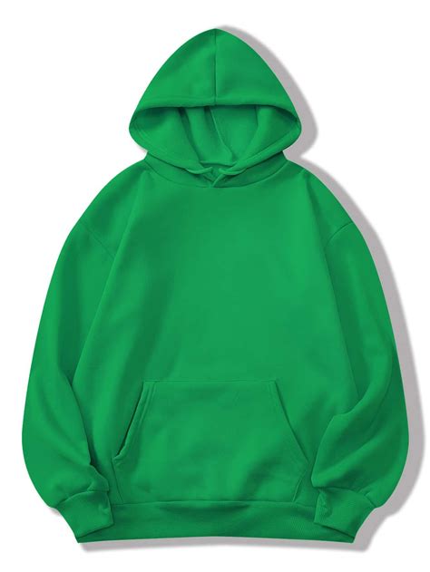 plain green sweatshirt